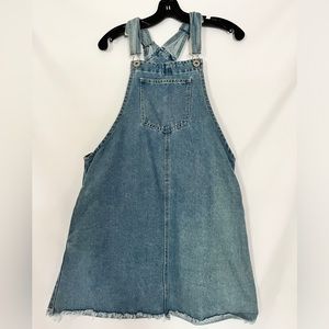 Denim overall dress